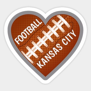 Kansas City Football Sticker